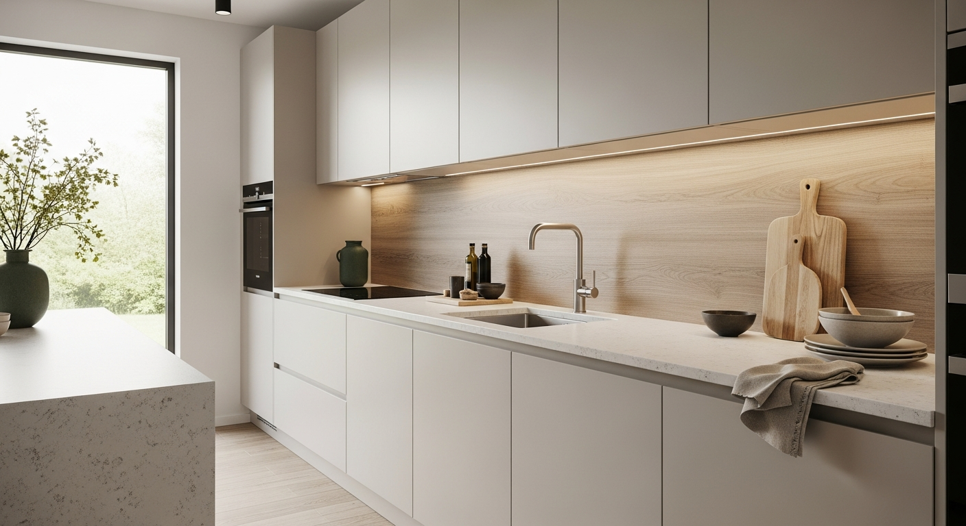 Neolith kivikomposiitti keittiötaso moderni keittiö