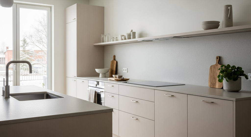 Marmoripinnat modernissa keittiössä 2026 sisustustrendit